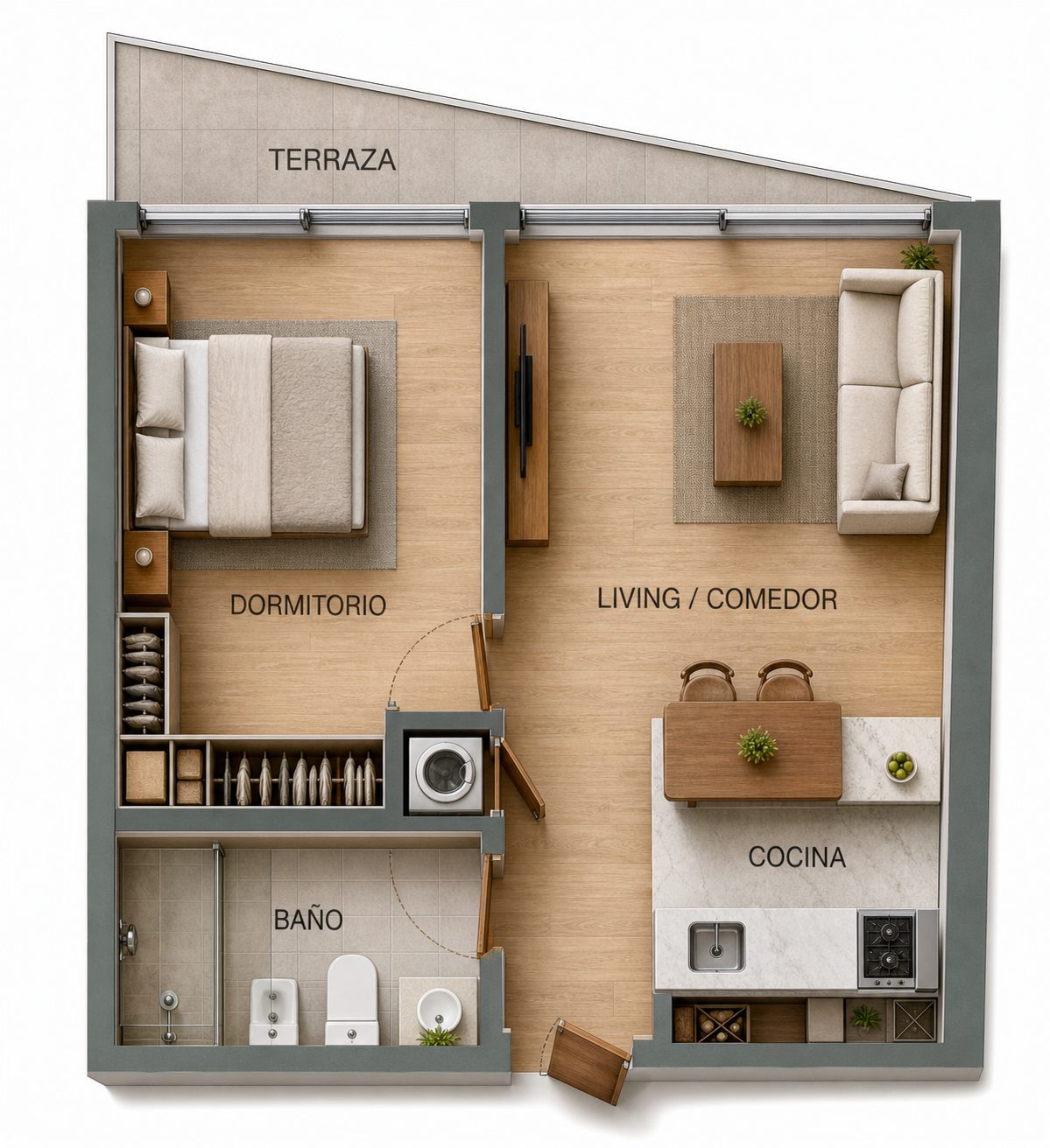 1 dormitorio